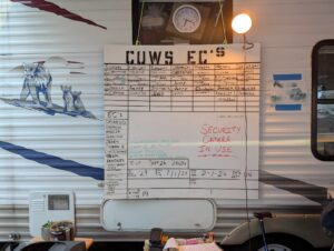 Donated Trailer Replaced Security Tent