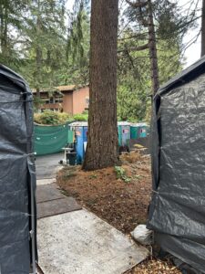 Dry Walk Way To Honey Buckets Cuws At St. Dunstans