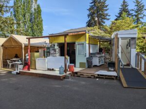Kitchen Shower And Dining Tent